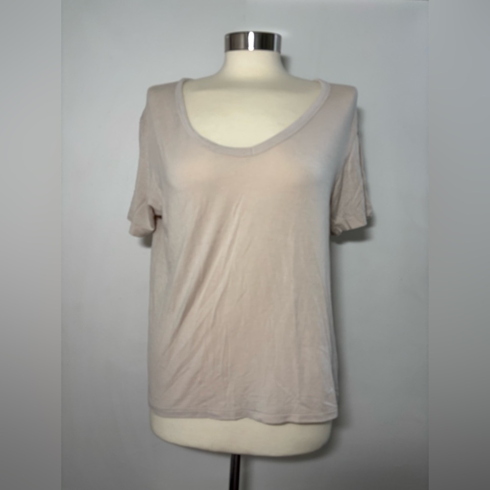American Eagle Outfitters Soft Cream Short Sleeve Tee